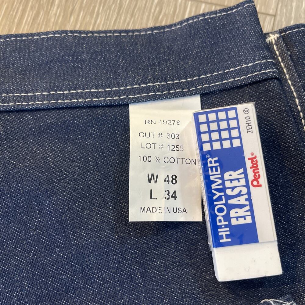 Men's Stan Ray Original Painter Pants Denim Size 48 X 34 Rare Size USA Made 7 - Picture 5 of 8